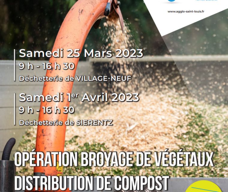 Broyage de végétaux / opération pneus 2023